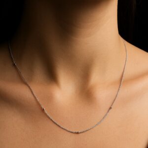 Cadena De Plata 925 Italiana Chain Snake Bone Twisted Silver Chains-18 inch