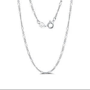 925 Italiana Sterling Silver Chain FIGARO-18 Inch