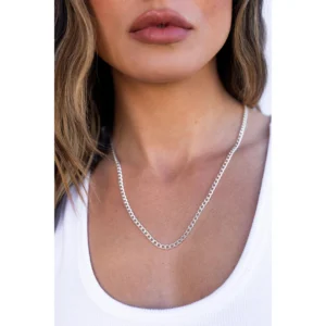 S925 Sterling Silver Chains for Men Women Cuban Curb Link Chain